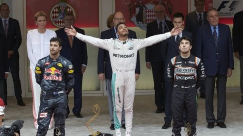 F1 2016 GP Mónaco podio Hamilton