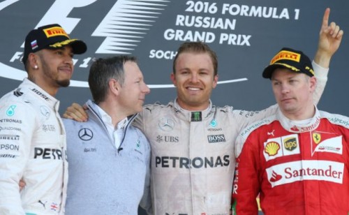 F1 2016 GP Rusia Rosberg podio