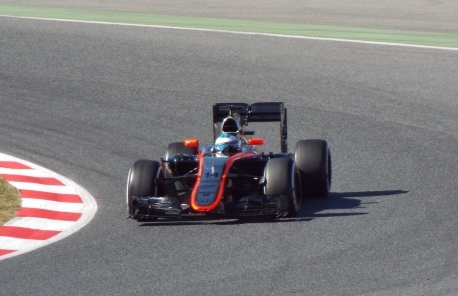 F1 Fernando Alonso en su McLaren accidente