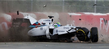 F1 GP Canadá el accidente de Pérez