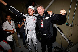 F1 Jenson y Ross Brawn