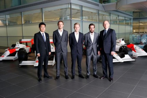 F1 McLaren Honda grupo ejecutivo y pilotos