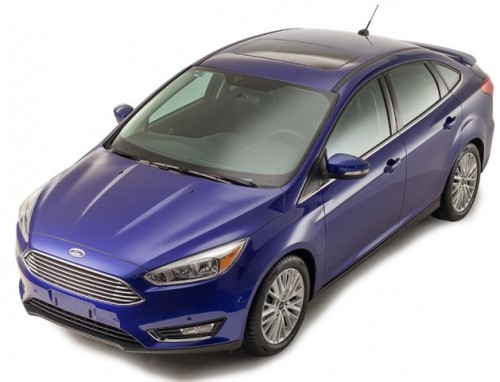 Ford Focus 2015 frente lateral azul