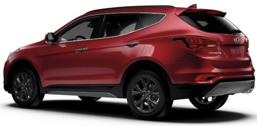 Hyundai Santa Fe 2017 atrás lateral s