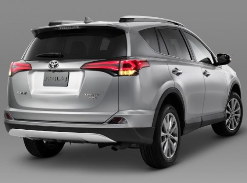 Toyota RAV 2016 gris atrás lateral