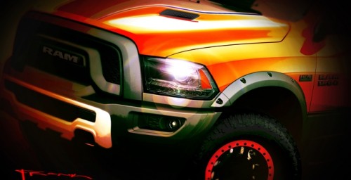 A sneak peek at the Mopar-customized Ram 1500 that will be showcased at the Specialty Equipment Market Association (SEMA) Show, November 3-6 at the Las Vegas Convention Center.